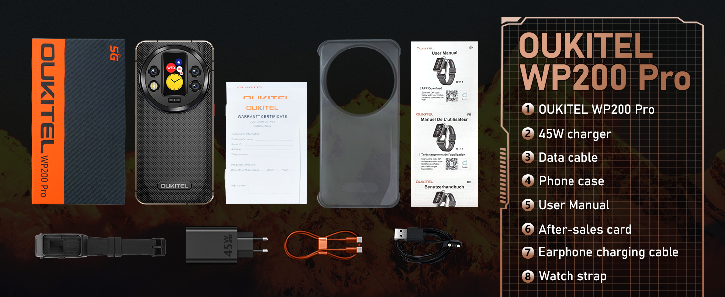 Amazon.com: OUKITEL WP200 Pro Android 15 Rugged Phone 5G